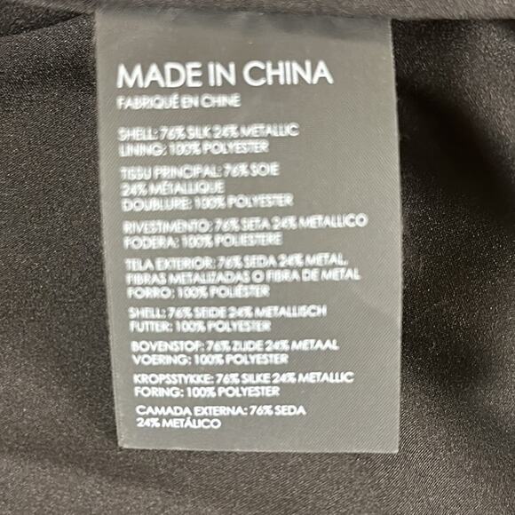 Club Monaco Silk Jacquard Slip Midi Dress Size 0 - Picture 12 of 12